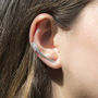 Sterling Silver Butterfly Ear Climber, thumbnail 2 of 4