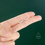 Genuine Freshwater Pearl Curved Bar Earrings, thumbnail 2 of 11