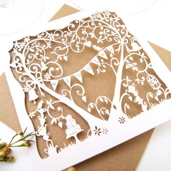 Garden Party Wedding Card, 9 of 9