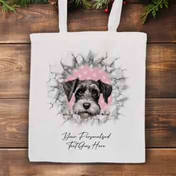 Personalised Christmas Schnauzer Break Through, 7 of 10