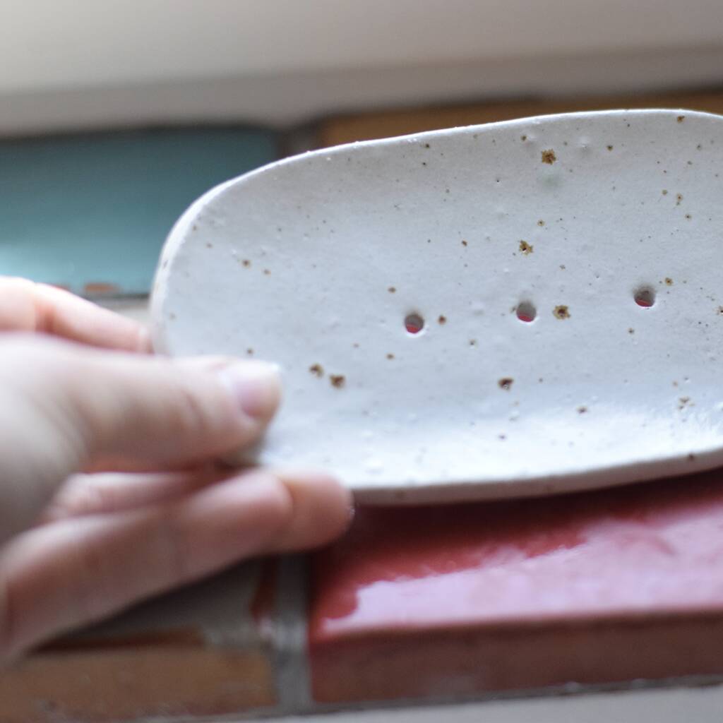 Speckled Ceramic Soap Dish By Kate Brigden Ceramics