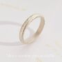 Personalised 9ct Gold Textured Wedding Band, thumbnail 6 of 9