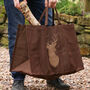 Country Stag Jute Log Bag, thumbnail 1 of 4