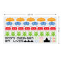 Space Invaders Wall Stickers, thumbnail 2 of 9