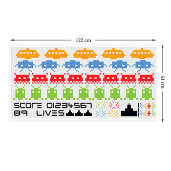 Space Invaders Wall Stickers, 2 of 9