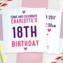 Personalised Party Invitations Double Sided, thumbnail 2 of 7