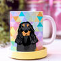 Personalised Dog Lover Mug Daze Harlequin, thumbnail 1 of 8