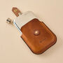 Hip Flask With Personalised Leather Case, thumbnail 2 of 2