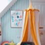 Circus Canopy Green Stripe Kids Tent, thumbnail 5 of 5