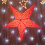 Red Christmas Star Lantern, thumbnail 1 of 5