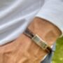 Personalised Men's Memorial Wrap Bracelet Engraved Pendant Ashes Keepsake Jewellery, thumbnail 5 of 11