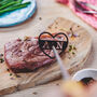 Personalised Couples Initial Heart Steak Brander, thumbnail 1 of 2