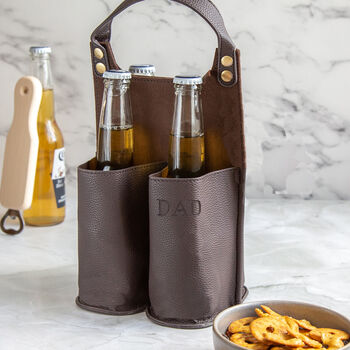 Personalised Beer Bottle Caddy Gift For Him, 2 of 7