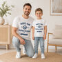 Personalised Daddy And Child Football Matching T Shirts, thumbnail 1 of 8