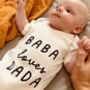 Baby Loves, Personalised Baby Grow, thumbnail 1 of 3