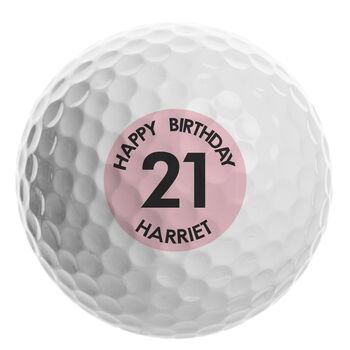 Personalised Big Age Golf Ball, 7 of 8