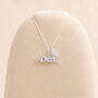 Personalised Sterling Silver Leaping Hare Necklace, thumbnail 3 of 11