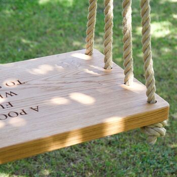 Large Personalised Porch Swing, 2 of 5
