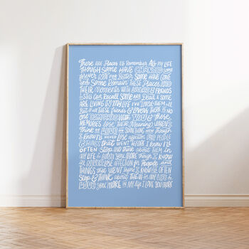 The Beatles Poster, In My Life Song Lyrics Print, 5 of 10