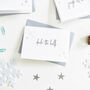 Luxury Pack Of Eight Foil Christmas Cards, thumbnail 3 of 5