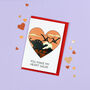 You Make My Heart Saur Dinosaur Greeting Card, thumbnail 1 of 3