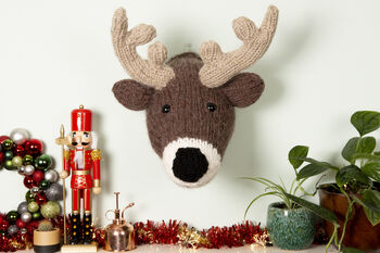 Giant Deer Head Knitting Kit, 8 of 8