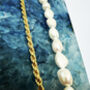 Pearl And Rope Chain Gold Vermeil Necklace, thumbnail 3 of 4