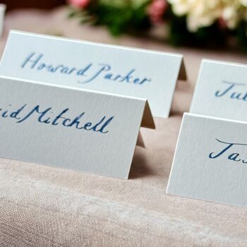 Luxury Gold Edged Handwritten Place Cards, 2 of 7