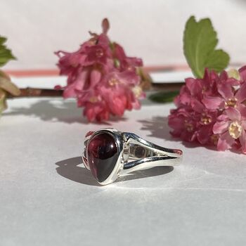Handmade Silver Rings With Natural Gemstones, 3 of 12