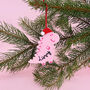 Personalised Dinosaur Christmas Tree Decoration, thumbnail 4 of 5