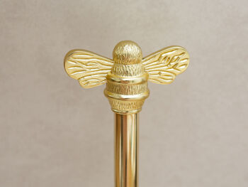 Brass Bee Toilet Roll Stand With Three Bee Brass, 3 of 3