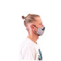 Grey Mustache Adult Face Mask, thumbnail 2 of 4