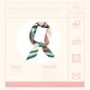 Christmas Window Scene Silk Imitation Scarf, thumbnail 3 of 4