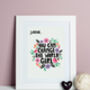 You Can Change The World Girl Positivity Print, thumbnail 2 of 4