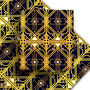 Gold Art Deco Wrapping Paper, thumbnail 1 of 2