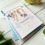 Personalised 70th Birthday Card. Blue Butterflies Design, thumbnail 4 of 6