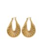 Sol Earrings Reversible 18k Gold Plated Titanium Tarnish Free + Waterproof Pvd, thumbnail 2 of 4