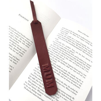 Mum Leather Bookmark, 2 of 4