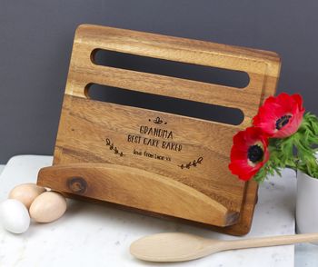 Personalised Recipe Cook Book Stand, 7 of 7