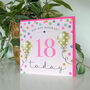 Balloon Brights 18th Birthday Card Pink, thumbnail 2 of 2