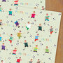 Football Gift Wrapping Paper Two Sheets, thumbnail 1 of 5