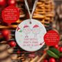 To Grandparents From The Bump Xmas Tree Decoration C, thumbnail 2 of 3