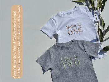 Birthday Personalised Premium Crewneck T Shirt Cotton Boys Girls, 4 of 7