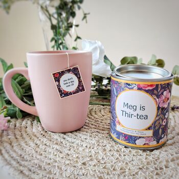 'Thirtea' Personalised 30th Birthday Tea Gift Set, 2 of 7
