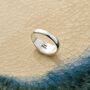 Oval Initial Argentium Silver Signet Ring, thumbnail 6 of 11