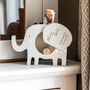 Personalised Elephant Money Box Welcome To The World, thumbnail 3 of 6