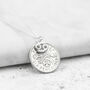 Sterling Silver Star Sign 70th Birthday Sixpence Necklace, thumbnail 6 of 10