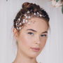 Floral Gold Silver Or Rose Gold Bridal Headpiece Cherry, thumbnail 1 of 12