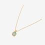 Enso Aqua Stone Necklace, thumbnail 3 of 5