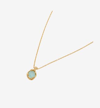 Enso Aqua Stone Necklace, 3 of 5